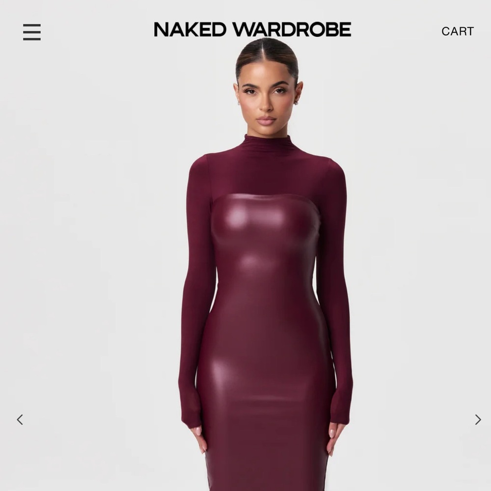 NWT Naked Wardrobe MIDI Dress